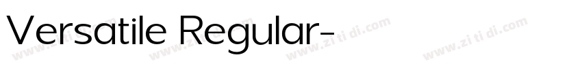 Versatile Regular字体转换